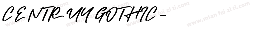CENTRUY GOTHIC字体转换